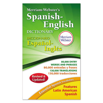 Merriam Webster® Merriam-webster’s Spanish-english Dictionary, 928 Pages freeshipping - TVN Wholesale
